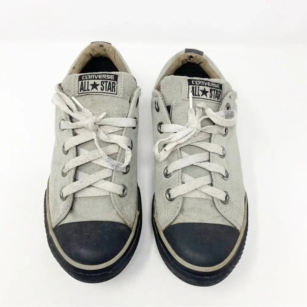 Converse All Star Gray Low Top Sneakers Youth Size 3